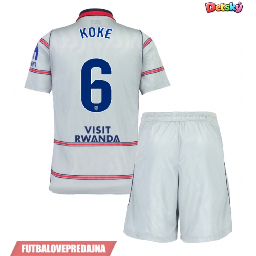 Lacne Dětský Futbalové dres Atletico Madrid Koke #6 2026-27 Krátky Rukáv - Tretina (+ trenírky)